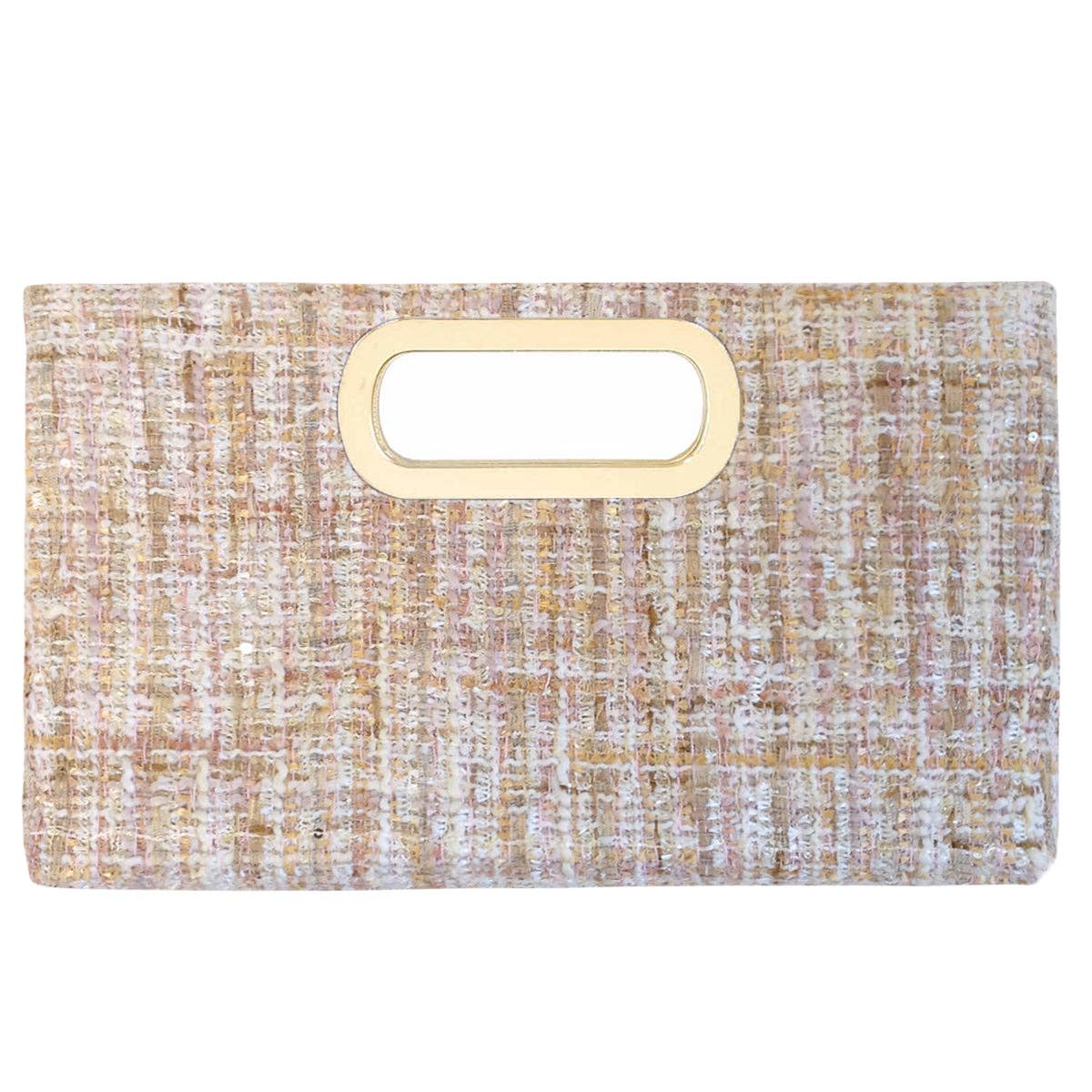 Top Handle Weaved Fabric Clutch - The Girl on Ivy