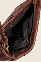 Leather Basket Weave Hand Bag - The Girl on Ivy
