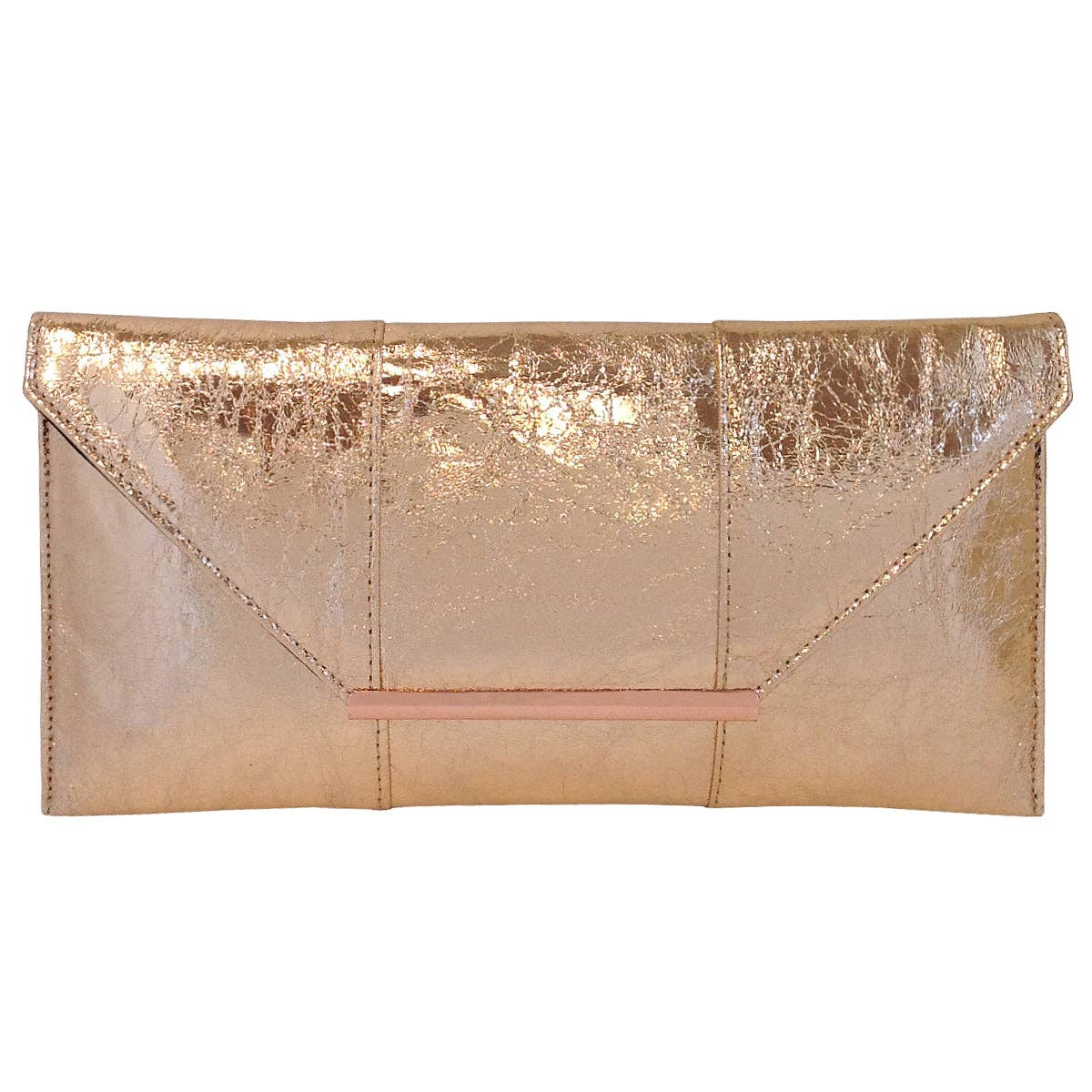 Crushed Metallic Evening Clutch - The Girl on Ivy