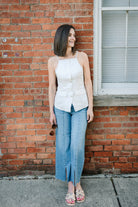 Hannah Woven Seersucker Vest Top - The Girl on Ivy