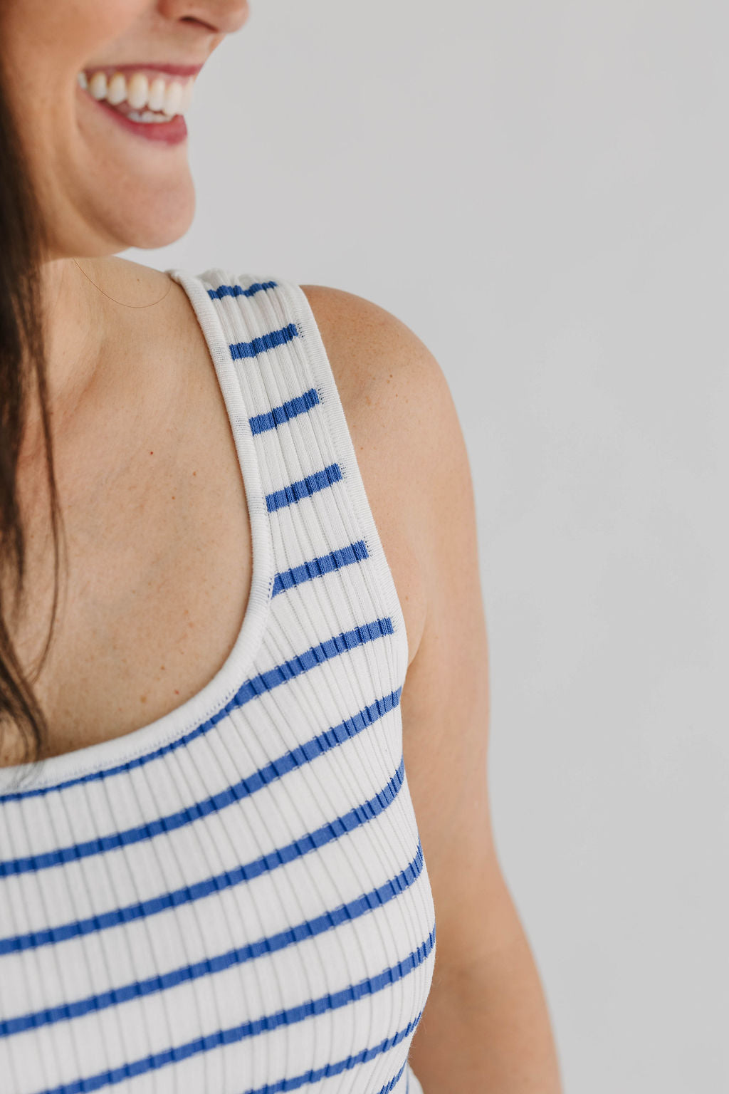 Striped Sleeveless Rib Knit Maxi Dress - The Girl on Ivy