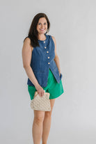 Jeanie Denim Vest - The Girl on Ivy