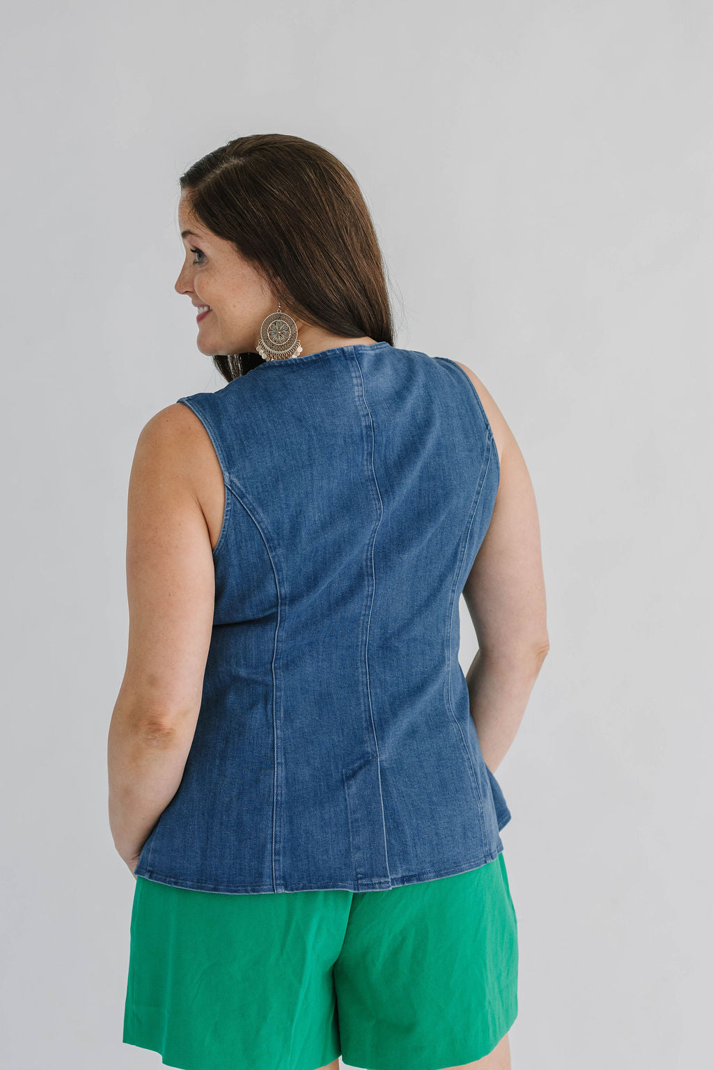 Jeanie Denim Vest - The Girl on Ivy