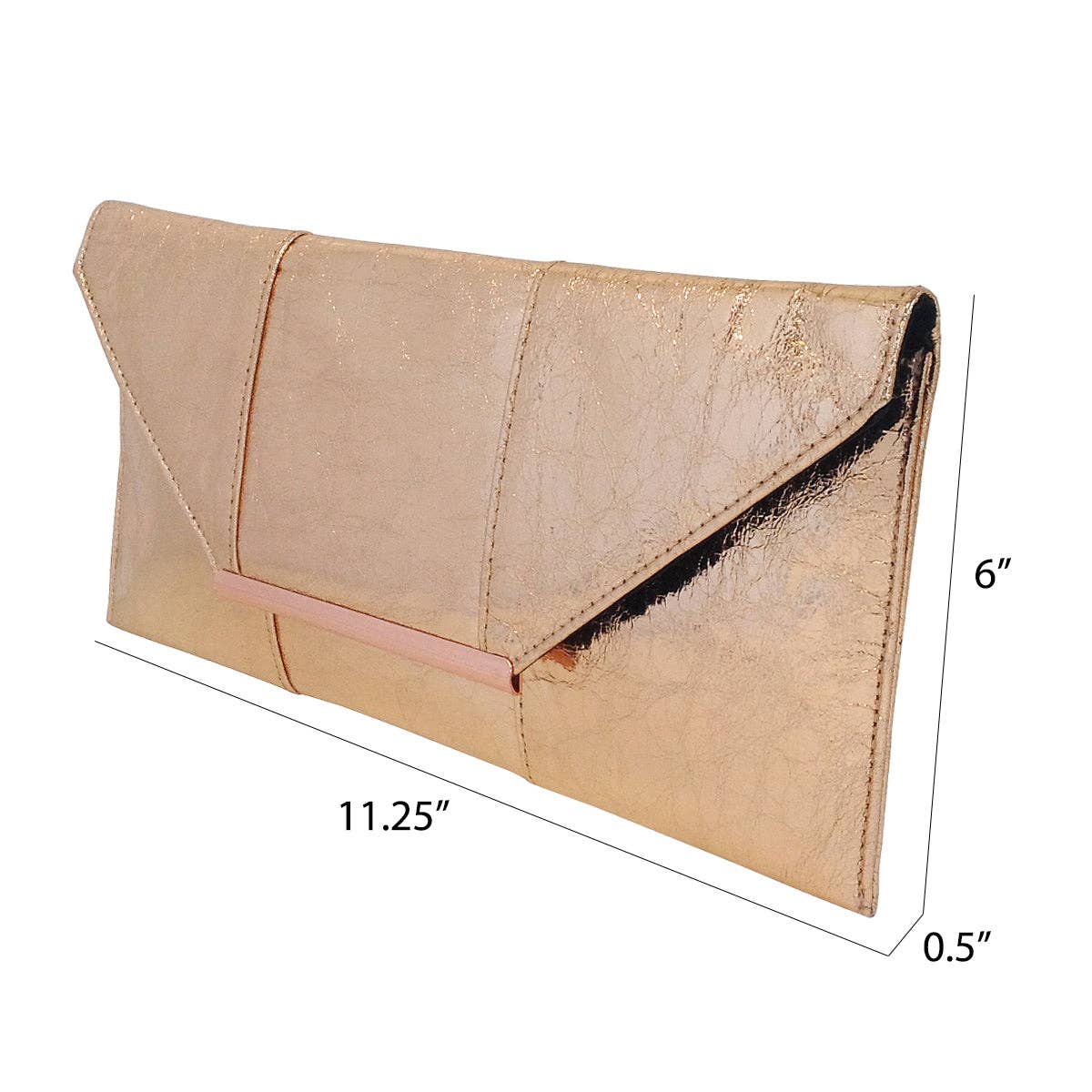 Crushed Metallic Evening Clutch - The Girl on Ivy