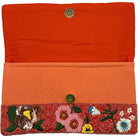 Red Flower Beaded Clutch Bag - The Girl on Ivy