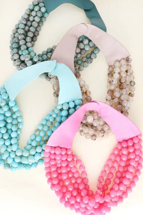 CHUNKY BEADED LAYERED MAGNETIC NECKLACE - The Girl on Ivy