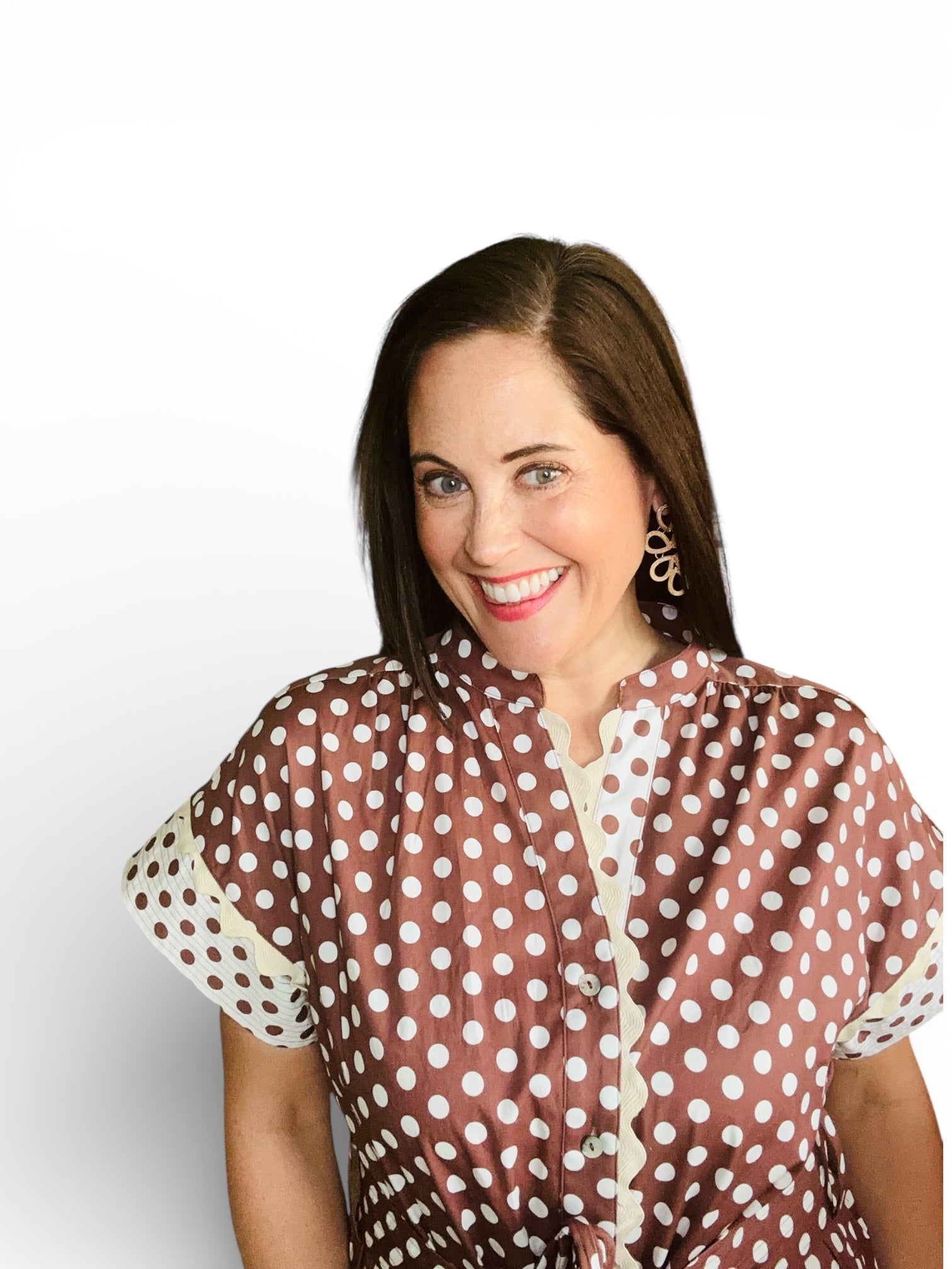 Vivian Short Sleeve Polka Dot Dress - The Girl on Ivy