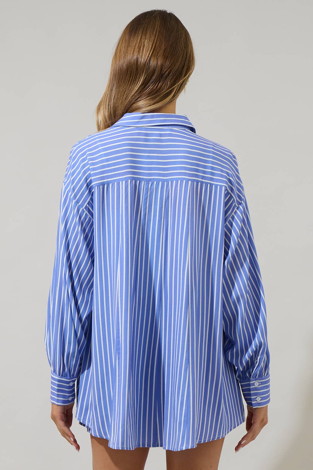 Elise Striped Boyfriend Button Down Shirt - The Girl on Ivy