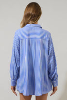 Elise Striped Boyfriend Button Down Shirt - The Girl on Ivy