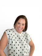 Josephine Sleeveless Polka Dot Top - The Girl on Ivy