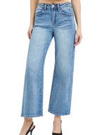 Slouchy Crop Wide Jeans - The Girl on Ivy