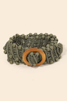 Beaded Trim Braided Belt - The Girl on Ivy