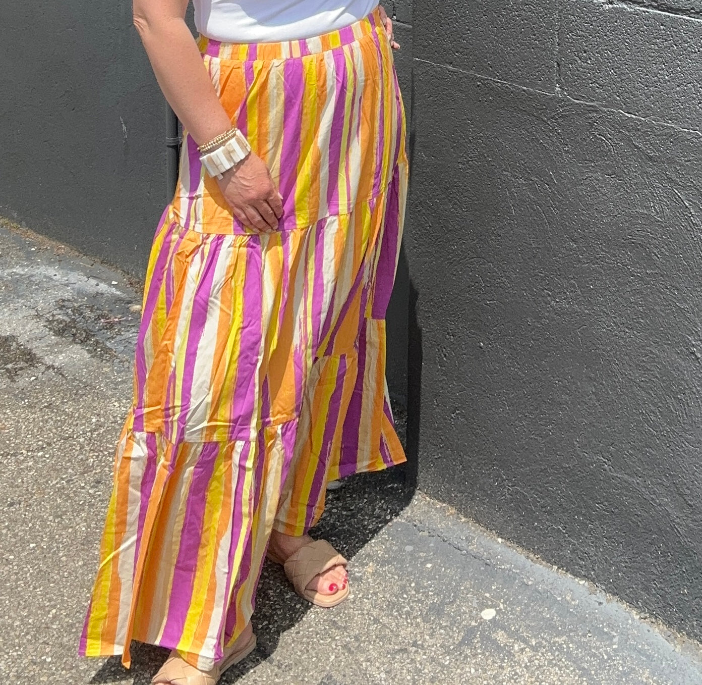 Zoe Printed Poplin Maxi Skirt - The Girl on Ivy