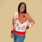 Chelsea Floral Half Zip Collared Pullover Sweater - The Girl on Ivy