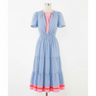 Sheila THML Short Sleeve Striped Textured Maxi Dress - The Girl on Ivy