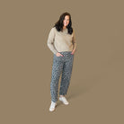 VERVET HIGH RISE LEOPARD PRINT BARREL JEANS - The Girl on Ivy