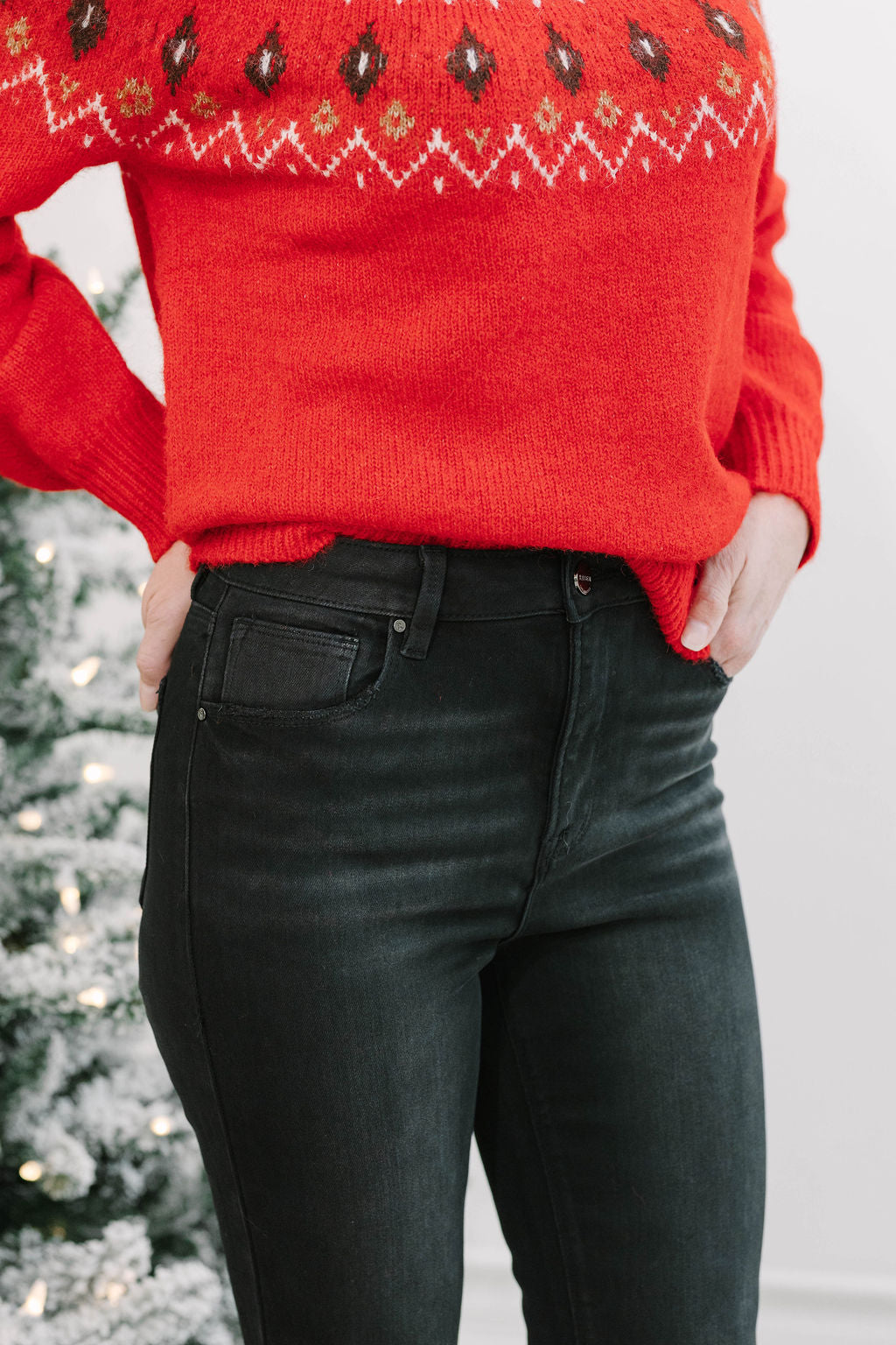 Black High Rise Flare Raw Cut Hem Jeans - The Girl on Ivy