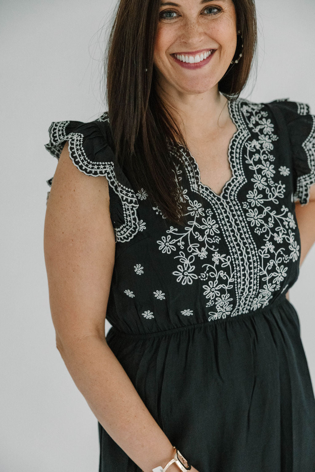 Chanel THML Embroidered Dress W/ Scalloped Neckline - XS Chanel THML Embroidered Dress W/ Scalloped Neckline - XS