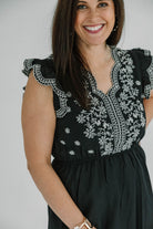 Chanel THML Embroidered Dress W/ Scalloped Neckline - The Girl on Ivy