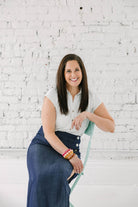 Anne Long Side Button Slit Skirt - The Girl on Ivy
