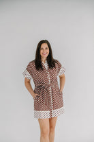 Vivian Short Sleeve Polka Dot Dress - The Girl on Ivy