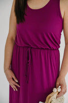 Kelsey Scoop Neck Racerback Tank Maxi Dress - The Girl on Ivy