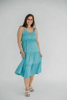 Bellamy Button Up Tiered Maxi Dress - The Girl on Ivy