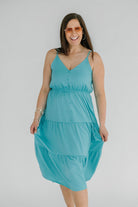 Bellamy Button Up Tiered Maxi Dress - The Girl on Ivy