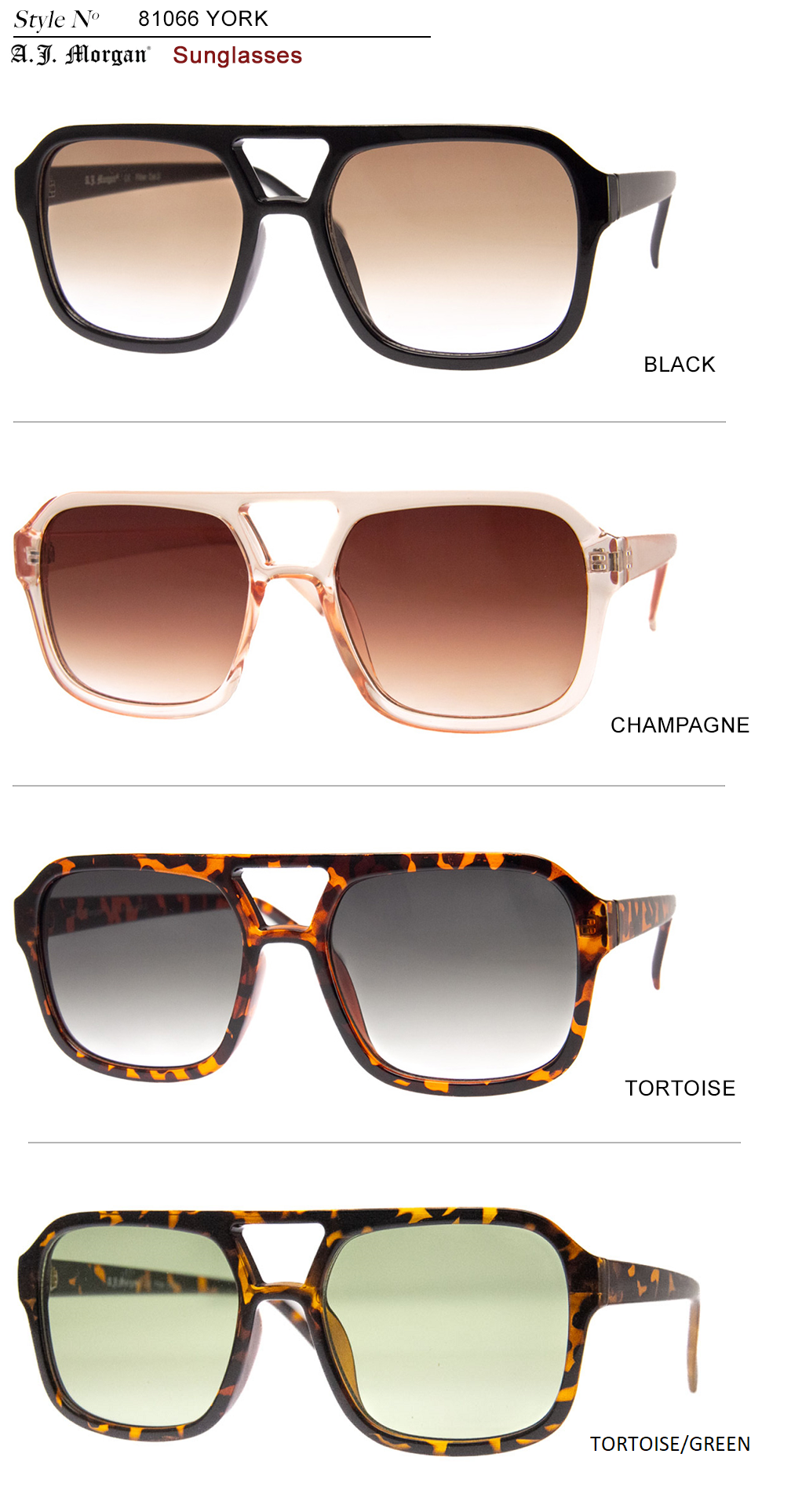 York - Sunglasses (3 COLOR options) - The Girl on Ivy