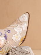 The Wanda Taupe Floral Applique Western Boot - The Girl on Ivy