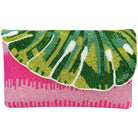 Monstera Leaf Beaded Women's Clutch Bag - The Girl on Ivy