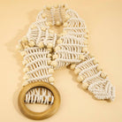 Wooden Circle Buckle Braided Belt - The Girl on Ivy