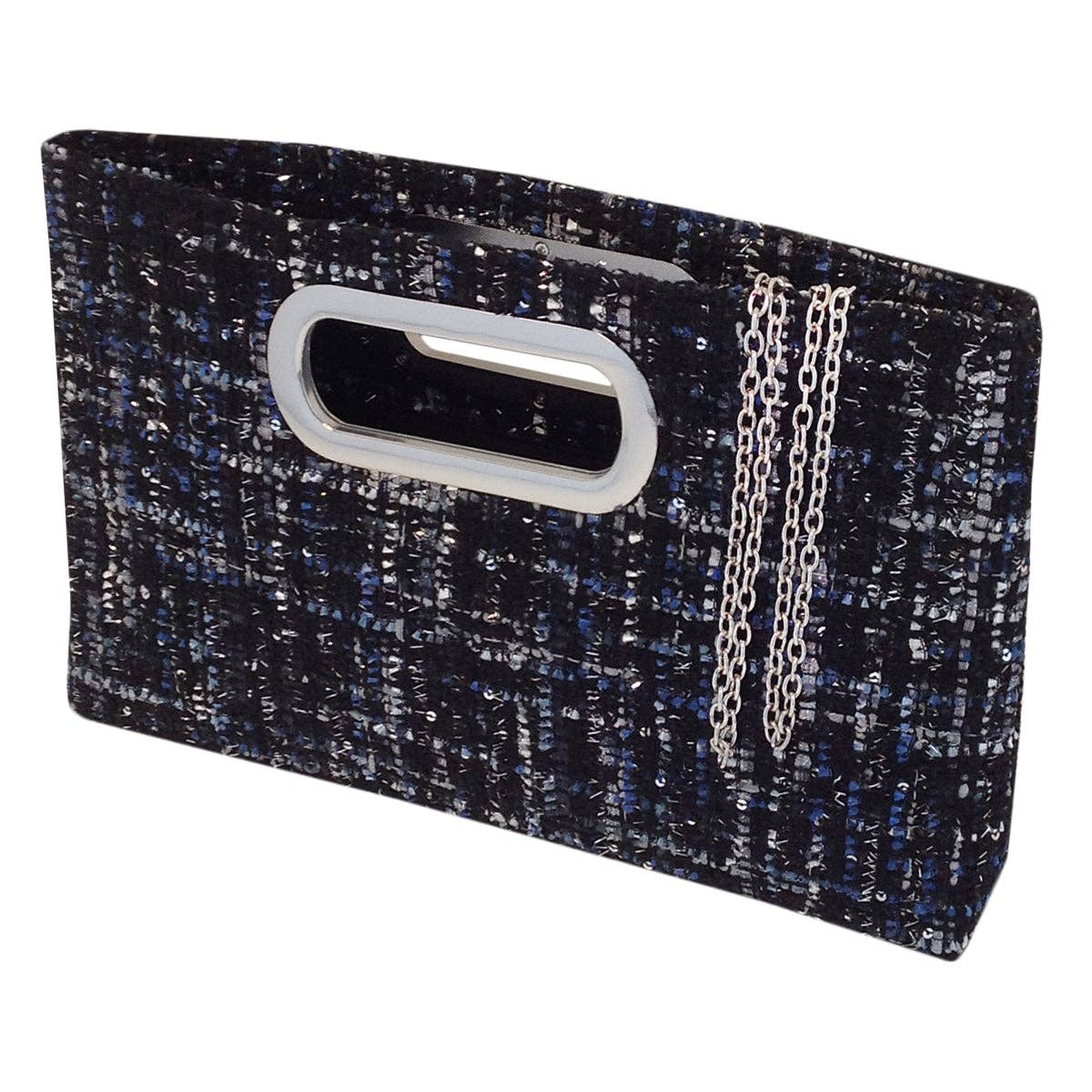 Top Handle Weaved Fabric Clutch - The Girl on Ivy