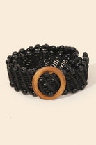 Beaded Trim Braided Belt - The Girl on Ivy