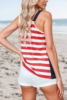 Independence Day Stars and Stripes Printed Tank Top - The Girl on Ivy