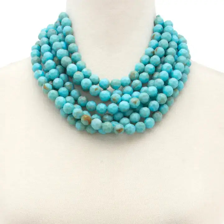 CHUNKY BEADED LAYERED MAGNETIC NECKLACE - The Girl on Ivy