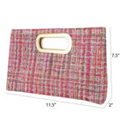 Top Handle Weaved Fabric Clutch - The Girl on Ivy