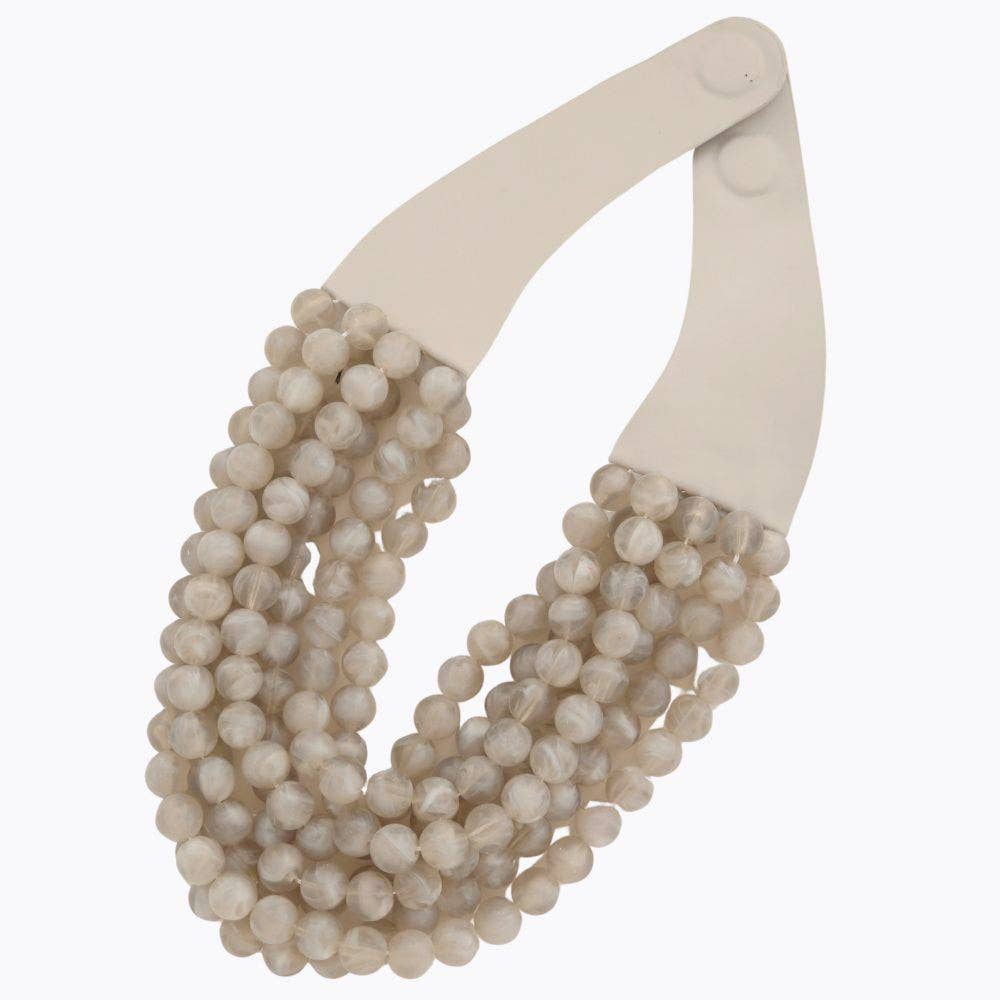 CHUNKY BEADED LAYERED MAGNETIC NECKLACE - The Girl on Ivy