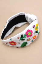 MULTI PETAL FLOWER STONE SEED BEAD HEADBAND 91HB5813 - The Girl on Ivy