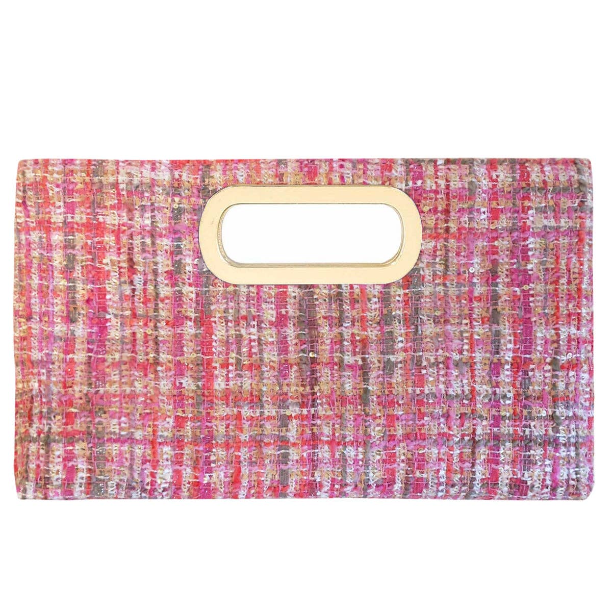 Top Handle Weaved Fabric Clutch - The Girl on Ivy