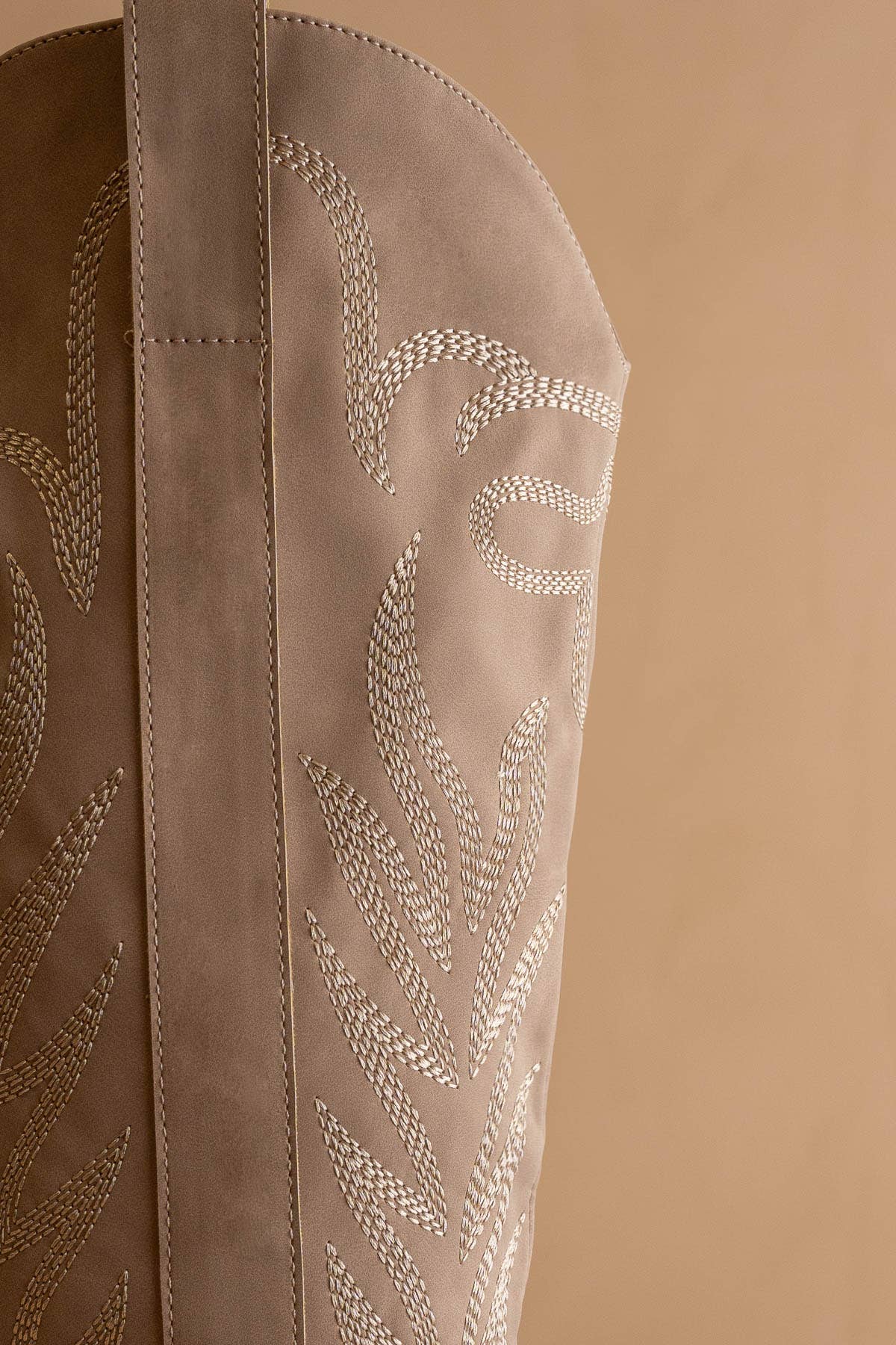 The Samara Cedar Wood | Embroidered Western Tall Boot - The Girl on Ivy
