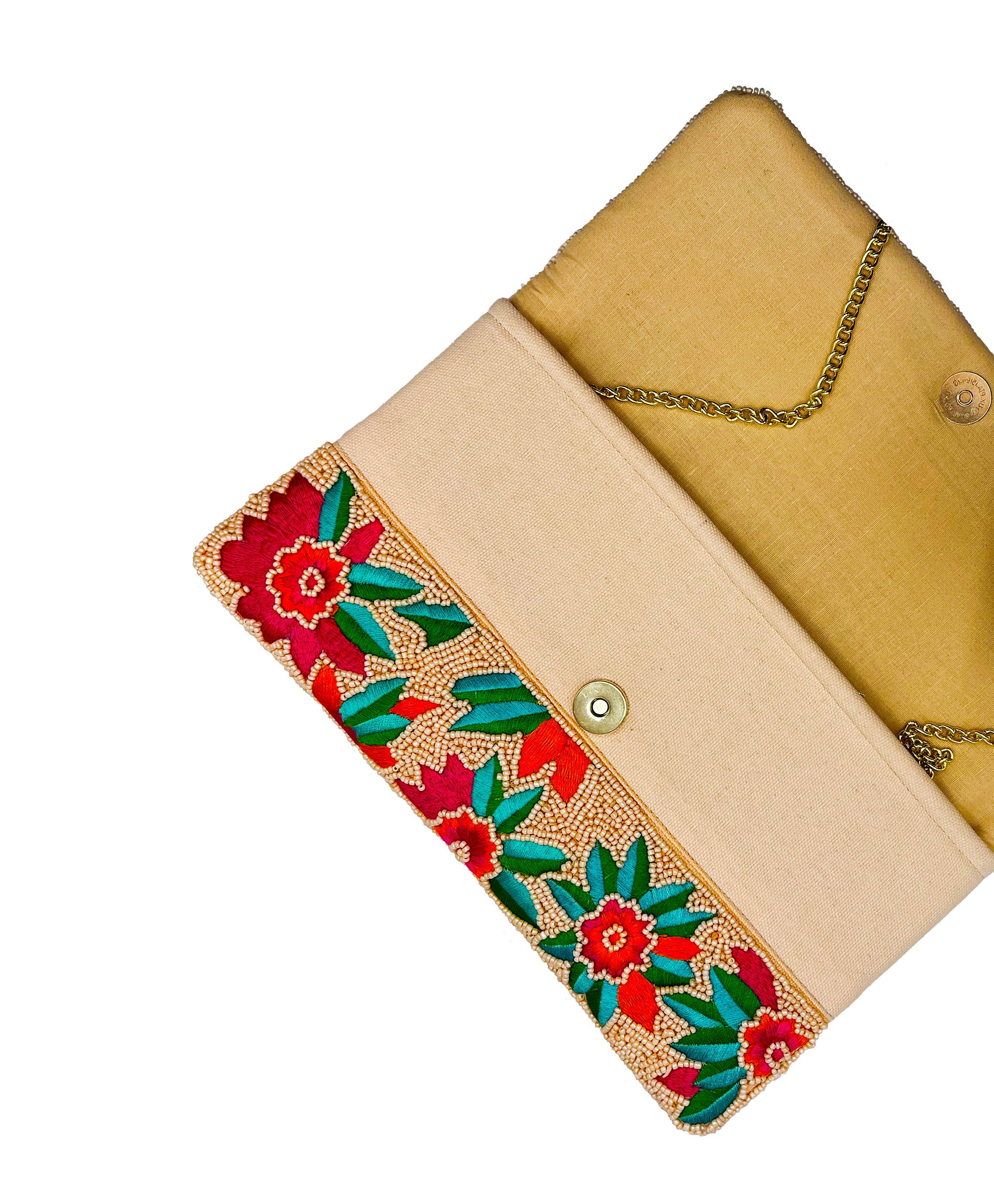 Flowers Beaded Clutch - The Girl on Ivy