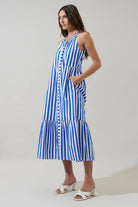 Bey Stripe Zelie Sleeveless Midi Dress - The Girl on Ivy