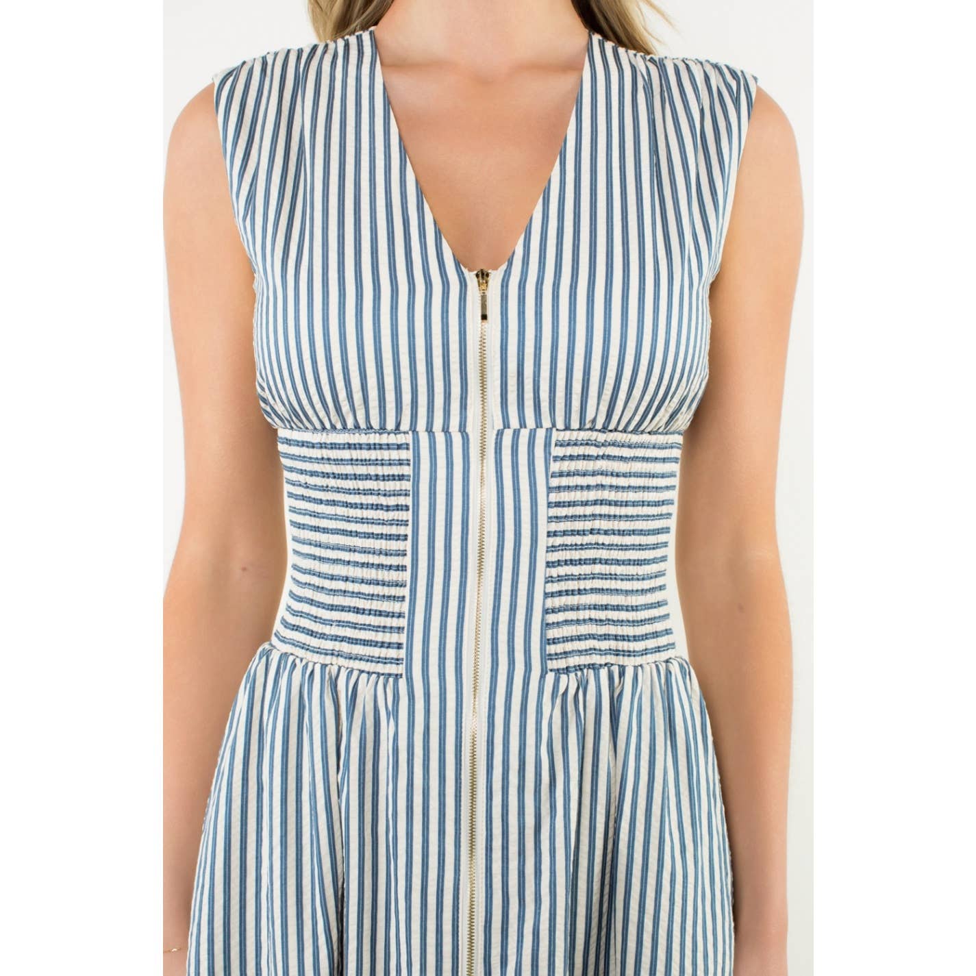 Sleeveless Striped Maxi Dress - The Girl on Ivy