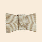 Spangle Pearl Bow Clutch Evening Bag - The Girl on Ivy