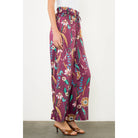 Floral Smocked Waist Wide Leg Pants - The Girl on Ivy