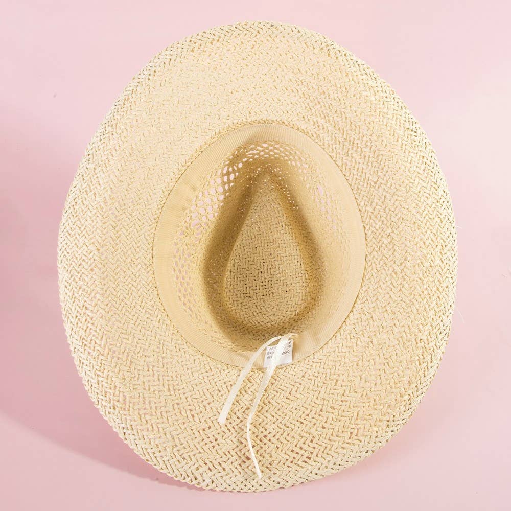 Natural Straw Cowboy Hat - The Girl on Ivy