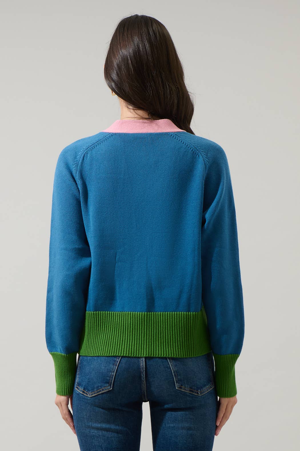 Hendria Color Block Cardigan - The Girl on Ivy