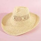 Natural Straw Cowboy Hat - The Girl on Ivy