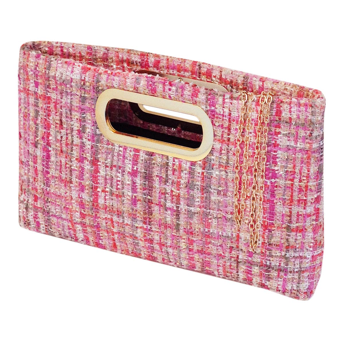 Top Handle Weaved Fabric Clutch - The Girl on Ivy